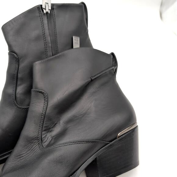 SARTO by Franco Sarto Blake Pointed Toe Bootie Women's Black Size US8.5M EU39 - Picture 10 of 14